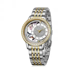 罗西尼/Rossini 雅尊商务系列 36毫米 间金色不锈钢，镶钻 石英 女表 8736T01A