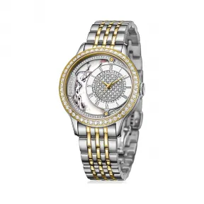 罗西尼/Rossini 雅尊商务系列 36毫米 间金色不锈钢，镶钻 石英 女表 8736T01F