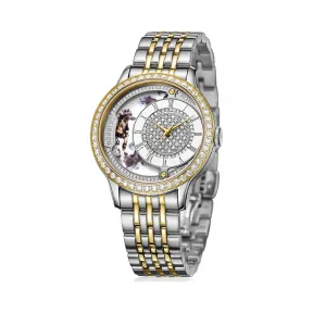 罗西尼/Rossini 雅尊商务系列 36毫米 间金色不锈钢，镶钻 石英 女表 8736T01G