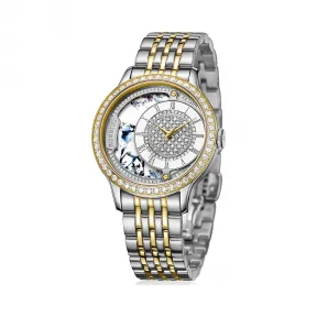 罗西尼/Rossini 雅尊商务系列 36毫米 间金色不锈钢，镶钻 石英 女表 8736T01H