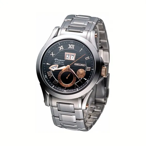 精工/Seiko Premier系列 不锈钢 人动电能 男表 SNP062J1