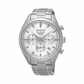 精工/Seiko Chronograph系列 不锈钢 石英机芯 男表 SSB221P1