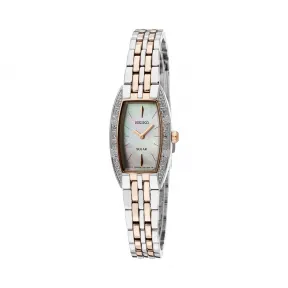 精工/Seiko Solar系列 镀金 不锈钢 石英机芯 女表 SUP154