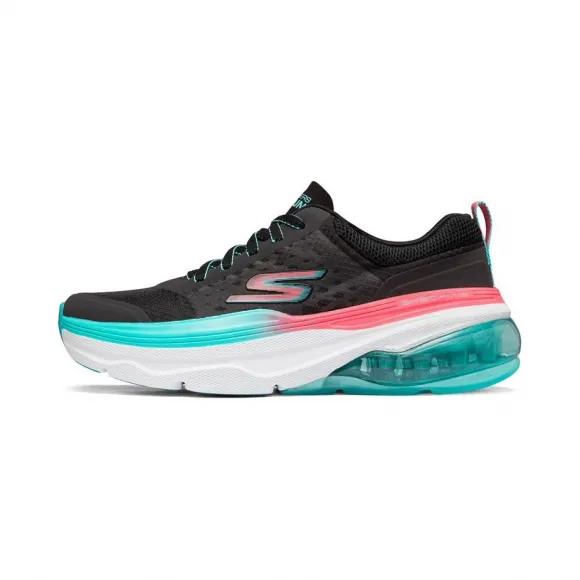 斯凯奇/Skechers 黑色/青绿色 MAX CUSHIONING AIR 女子跑步鞋 128062-BKTQ