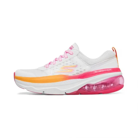 斯凯奇/Skechers 白色/粉红色 MAX CUSHIONING AIR 女子跑步鞋 128062-WHP