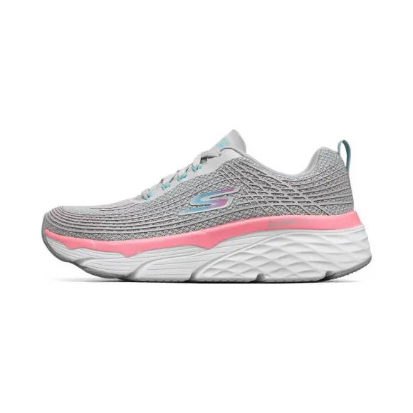 斯凯奇/Skechers 灰色/粉红色 MAX CUSHIONING ELITE 女子跑步鞋 17693-GYPK