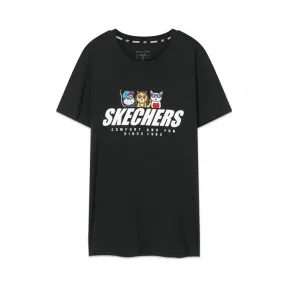 斯凯奇/Skechers 碳黑 SHORTSLEEVETEE 女子短袖衫 L220W071-0018