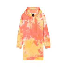 斯凯奇/Skechers 粉橘扎染满印 KNITDRESS 女子连衣裙 L320W281-0143