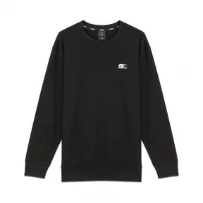 斯凯奇/Skechers 深黑色 KNITPULLOVER 男女同款套头卫衣 L420U054-002K