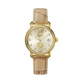 时添雅/Sultana 37毫米 x 44毫米 镀金 自动机械机芯 女表 398202