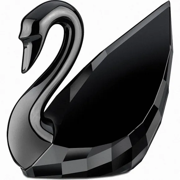 施华洛世奇/Swarovski 摆件 Soulmates - 天鹅, Black 1098643