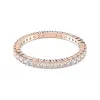 施华洛世奇/Swarovski  Vittore 戒指  圆形切割  白色  镀玫瑰金色调 5095328
