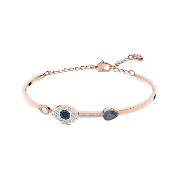 施华洛世奇/Swarovski Swarovski Symbolic 手镯  Evil eye  蓝色  混合金属润饰 5171991