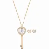 施华洛世奇/Swarovski 套装 Engaged Heart 套装, 白色, 镀玫瑰金色 5281042