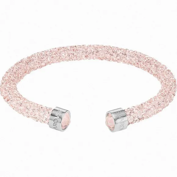 施华洛世奇/Swarovski 手镯 Crystaldust 阔手镯, 粉红色, 不锈钢 5292444