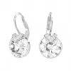 施华洛世奇/Swarovski  Bella V 水滴形耳环  圆形切割  白色  镀铑 5292855