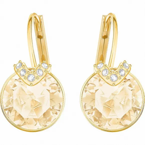 施华洛世奇/Swarovski 耳饰 Bella V 穿孔耳环, 金色, 镀金色 5349963
