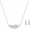 施华洛世奇/Swarovski 套装 Lucia 套装, 白色, 镀白金色 5374842
