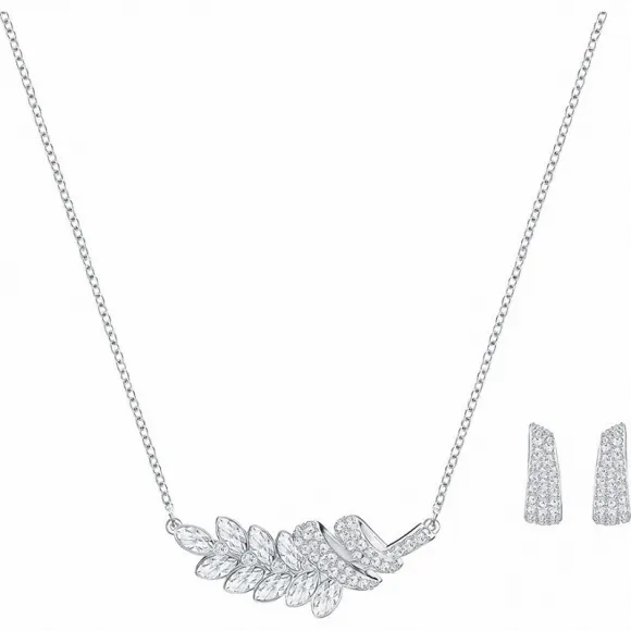 施华洛世奇/Swarovski 套装 Lucia 套装, 白色, 镀白金色 5374842