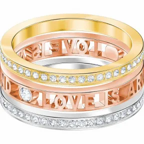 施华洛世奇/Swarovski 戒指 Admiration 戒指, 白色, 混搭多种镀层 5409700