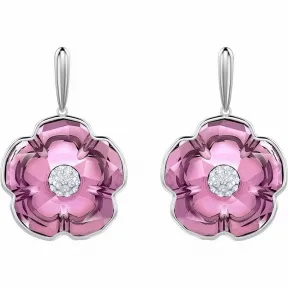 施华洛世奇/Swarovski 耳饰 Mandarin Blossom 穿孔耳环, 彩色设计, 镀白金色 5417179