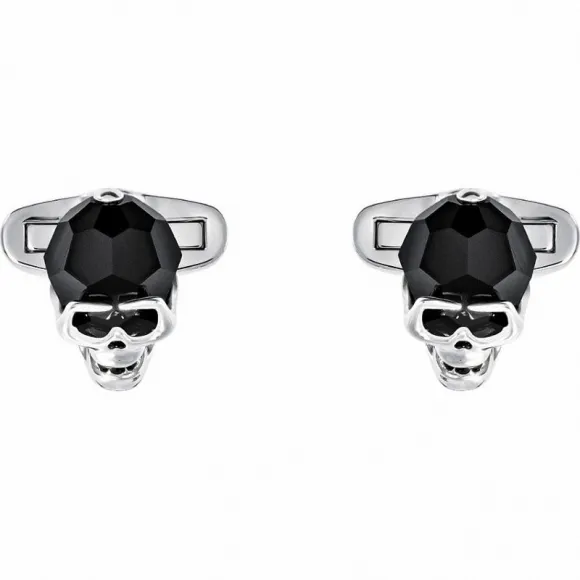 施华洛世奇/Swarovski 袖扣 Taddeo 袖扣, 黑色, 镀钯色 5427147