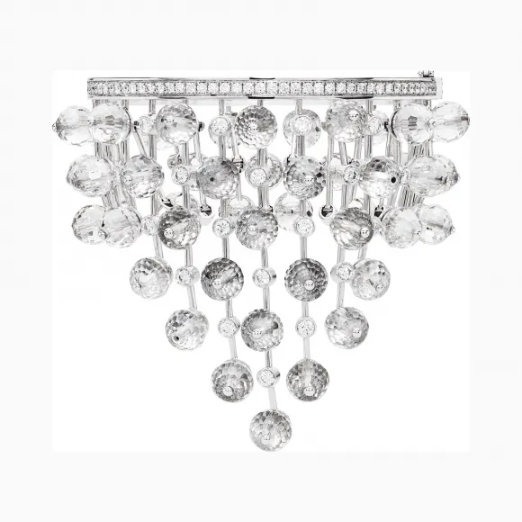 施华洛世奇/Swarovski 同心袖口 施华洛世奇水晶& Swarovski Created Diamonds 18K白金 5430506