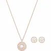 施华洛世奇/Swarovski 套装 挚爱流转系列 套装, 白色, 镀玫瑰金色 5444064