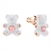 施华洛世奇/Swarovski  首饰 Teddy 穿孔耳环, 彩色设计, 镀玫瑰金色 5447445