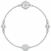 施华洛世奇/Swarovski Remix Collection Snowflake Strand, 白色, 镀铑 5451036