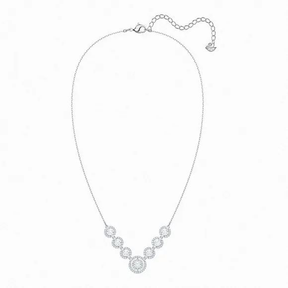 施华洛世奇/Swarovski 项链 Sparkling Dance 项链, 白色, 镀白金色 5467787