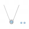 施华洛世奇/Swarovski Swarovski Sparkling Dance 套装  圆形切割  蓝色  镀铑 5480485