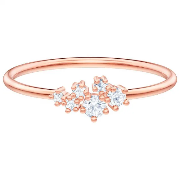 施华洛世奇/Swarovski Penélope Cruz Moonsun 戒指, 白色, 镀玫瑰金色调 5486813