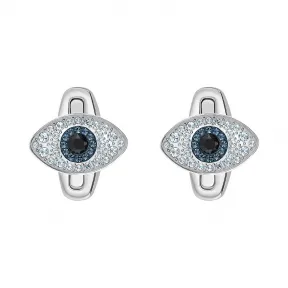 施华洛世奇/Swarovski Unisex Evil Eye 袖扣, 彩色设计, 不锈钢 5506081