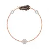 施华洛世奇/Swarovski Remix Collection Feather Strand, 黑色, 镀玫瑰金色调 5511089