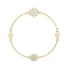施华洛世奇/Swarovski Remix Collection Snowflake Strand, 白色, 镀金色调 5511095