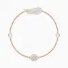 施华洛世奇/Swarovski Remix Collection Feather Strand, 白色, 镀玫瑰金色调 5511103