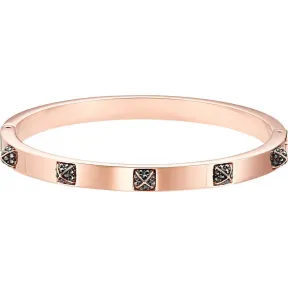 施华洛世奇/Swarovski Tactic 手镯, 黑色, 镀玫瑰金色调 5511940