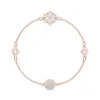 施华洛世奇/Swarovski Remix Collection Snowflake Strand, 白色, 镀玫瑰金色调 5512377