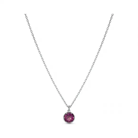 施华洛世奇/Swarovski Birthstone 链坠 紫色 镀铑 5522773