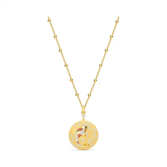 施华洛世奇/Swarovski Shine Fish 链坠 红色 镀金色调 5524187