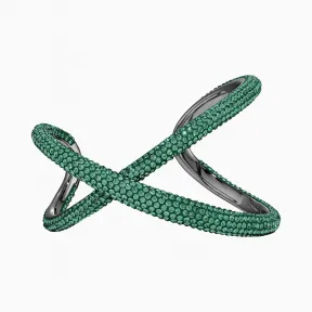 施华洛世奇/Swarovski Tigris袖口 绿色 镀钌 5534542