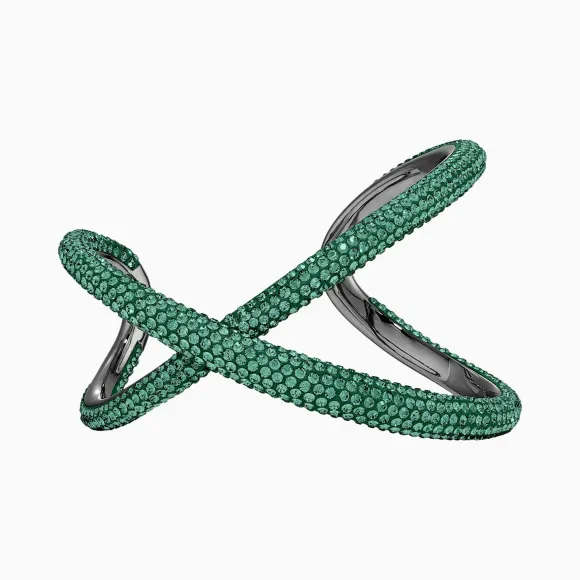 施华洛世奇/Swarovski Tigris袖口 绿色 镀钌 5534542