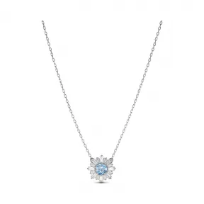 施华洛世奇/Swarovski Sunshine 链坠 蓝色 镀铑 5536742