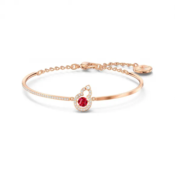 施华洛世奇/Swarovski  Full Blessing 手镯  Hulu  红色  镀玫瑰金色调 5539912
