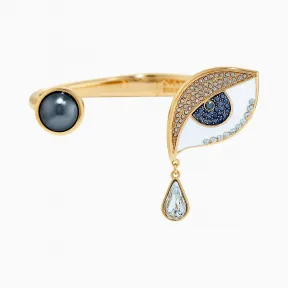 施华洛世奇/Swarovski 超现实主义梦想袖口 眼睛 蓝色 镀金色 5540646