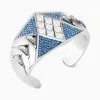 施华洛世奇/Swarovski Karl Lagerfeld声明式手镯 蓝色 镀钯 5568630