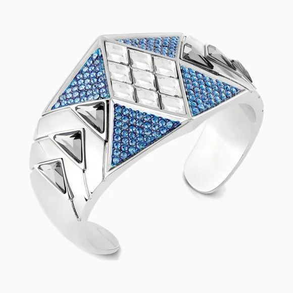 施华洛世奇/Swarovski Karl Lagerfeld声明式手镯 蓝色 镀钯 5568630