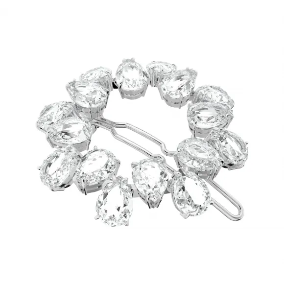 施华洛世奇/Swarovski 发夹  梨形切割  白色  镀铑 5620834