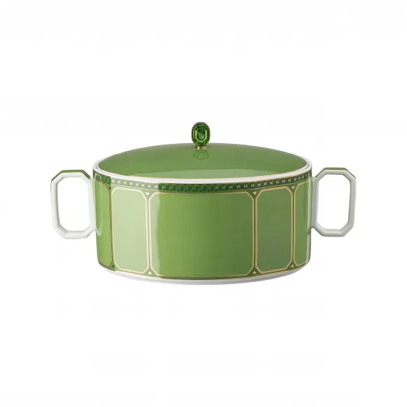 施华洛世奇/Swarovski Signum 碗  瓷器  绿色 5635498